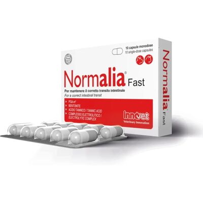 Innovet Italia Srl Normalia Fast Supporto Digestivo per Cani e Gatti - 10 Capsule Innovet Italia Srl Normalia Fast Supporto Digestivo per Cani e Gatti - 10 Capsule