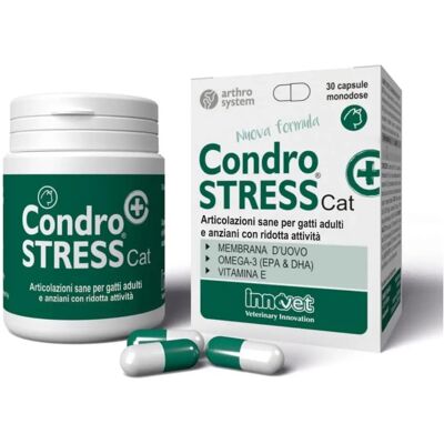 Innovet Italie Condrostress Chat - Complément articulaire 30 capsules - Publicité Innovet Italie Condrostress Chat - Complément articulaire 30 capsules - Publicité
