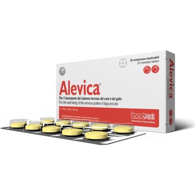 Innovet Italia Alevica - Soutient la fonction sensorielle - 20 Comprimés à mâcher - Publicité Innovet Italia Alevica - Soutient la fonction sensorielle - 20 Comprimés à mâcher - Publicité