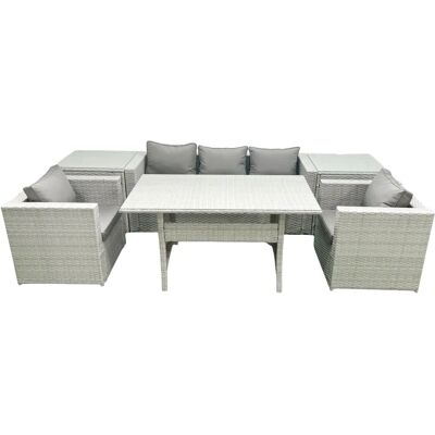Fimous - Garden - Light Grey - 2 Chairs - Outdoor Dining Set Fimous - Garden - Light Grey - 2 Chairs - Outdoor Dining Set