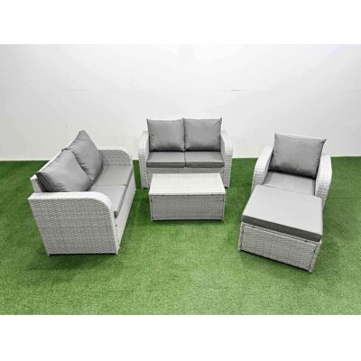 Fimous - Garden Set - Light Grey - Garden Furniture Set Fimous - Garden Set - Light Grey - Garden Furniture Set