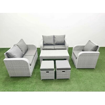 Fimous - High Back Poly Rattan Garden Set - Garden Set Fimous - High Back Poly Rattan Garden Set - Garden Set