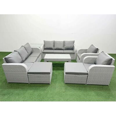 Fimous - Rattan High Back Lounge Set - Garden furniture set Fimous - Rattan High Back Lounge Set - Garden furniture set