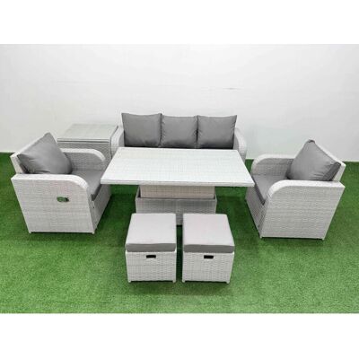 Fimous - PE Rattan Set - Adjustable Table - Garden furniture set Fimous - PE Rattan Set - Adjustable Table - Garden furniture set