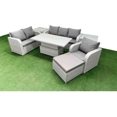 Fimous - PE Wicker 7 Seater - Outdoor Set Fimous - PE Wicker 7 Seater - Outdoor Set