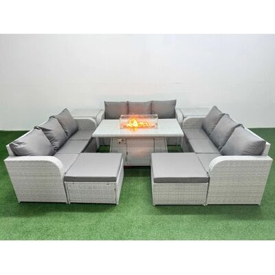 Fimous - PE Rattan Lounge Sofa Set - Outdoor Furniture Set Fimous - PE Rattan Lounge Sofa Set - Outdoor Furniture Set