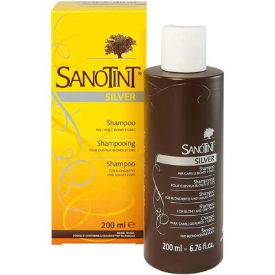 Champú Plateado Sanotint - Cuidado para Cabello Rubio/Gris - 200ml Champú Plateado Sanotint - Cuidado para Cabello Rubio/Gris - 200ml
