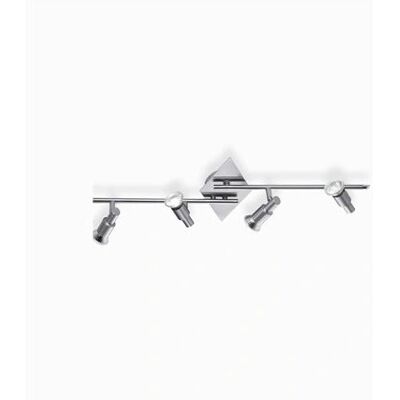 Ideal Lux Slem GU10 4-Lumières Nickel - Éclairage - Publicité Ideal Lux Slem GU10 4-Lumières Nickel - Éclairage - Publicité