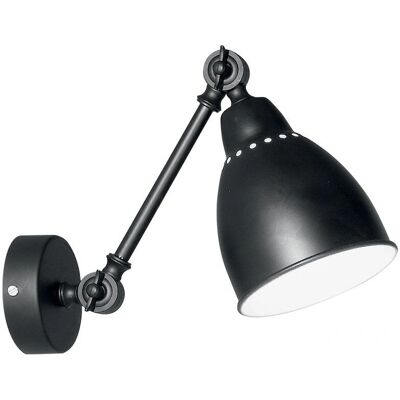 Nastavitelná Nástěnná Lampa Ideal Lux Newton - Černá E27 Nastavitelná Nástěnná Lampa Ideal Lux Newton - Černá E27