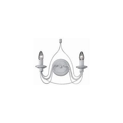 Ideal Lux Corte Twin Light Wall Light - Antique White - Wall Light Ideal Lux Corte Twin Light Wall Light - Antique White - Wall Light