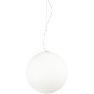 Ideal Lux Mapa Bianco - Pendente a Sfera Bianca, E27 - Lampadario da Soffitto Ideal Lux Mapa Bianco - Pendente a Sfera Bianca, E27 - Lampadario da Soffitto