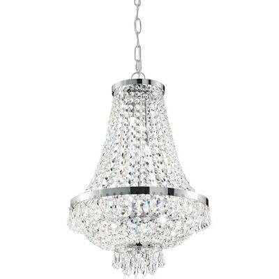 La Collezione Italiana N25864 Caesar Lampadario a Soffitto 6 Luci - Cristallo e Cromo La Collezione Italiana N25864 Caesar Lampadario a Soffitto 6 Luci - Cristallo e Cromo