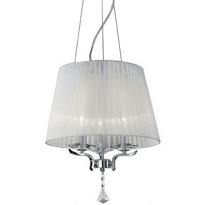 Ideal Lux PEGASO SP3 - Lampadario a 3 luci, cromo bianco, E14 Ideal Lux PEGASO SP3 - Lampadario a 3 luci, cromo bianco, E14