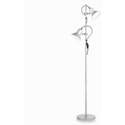 Ideal Lux Polly PT2 Stehleuchte - Doppel Silber E27 Ideal Lux Polly PT2 Stehleuchte - Doppel Silber E27