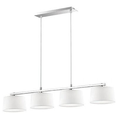 Ideal Lux Hilton - Plafonnier 4 lumières chrome blanc - G9 - Publicité Ideal Lux Hilton - Plafonnier 4 lumières chrome blanc - G9 - Publicité