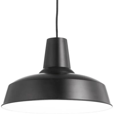 Ideal Lux Moby Schwarzer Deckenpendel - Industrielles Design Ideal Lux Moby Schwarzer Deckenpendel - Industrielles Design