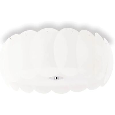 Ideal Lux Ovalino - Plafoniera Grande da 8 Luci Bianca - Luce da soffitto Ideal Lux Ovalino - Plafoniera Grande da 8 Luci Bianca - Luce da soffitto
