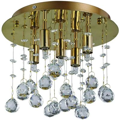 Collezione Italiana Moonlight Lampadario Semi-Flush a 5 Luci Collezione Italiana Moonlight Lampadario Semi-Flush a 5 Luci