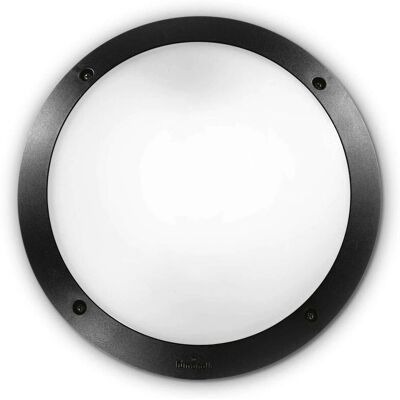 Ideal Lux Lucia 1 Luce Diffusore Esterno Plafoniera Parete Nera Ideal Lux Lucia 1 Luce Diffusore Esterno Plafoniera Parete Nera