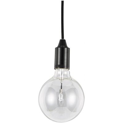 Ideal Lux Edison - Pendente da Soffitto 1 Luce Nero, E27 Ideal Lux Edison - Pendente da Soffitto 1 Luce Nero, E27
