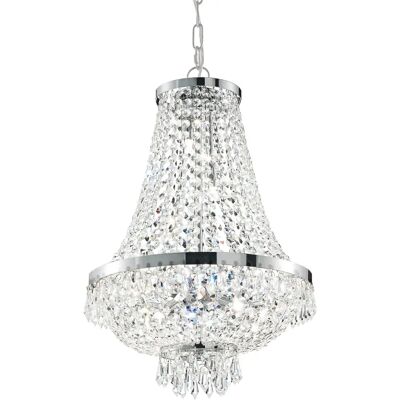 Collezione Italiana Caesar Lampadario a Soffitto 12 Luci - Cristallo & Cromo Collezione Italiana Caesar Lampadario a Soffitto 12 Luci - Cristallo & Cromo