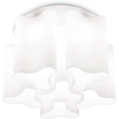 The Italian Collection N25971 Compo 6 Light White Ceiling Fitting The Italian Collection N25971 Compo 6 Light White Ceiling Fitting