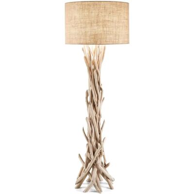 Lampa stojąca Driftwood od Ideal Lux - 1 Światło Brązowy Beż - E27 60 W Lampa stojąca Driftwood od Ideal Lux - 1 Światło Brązowy Beż - E27 60 W