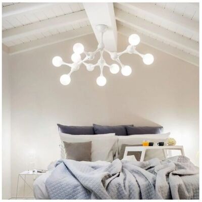Luce a Soffitto Bianca Nodino 9-Luci - Ideal Lux Luce a Soffitto Bianca Nodino 9-Luci - Ideal Lux