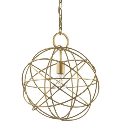 Ideal Lux Konse - 1 Luce Sferica Sospensione Soffitto Oro - Sospensione da Soffitto Ideal Lux Konse - 1 Luce Sferica Sospensione Soffitto Oro - Sospensione da Soffitto