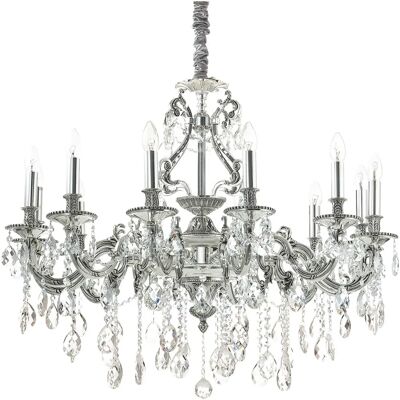 Italian Collection Gioconda 12-Light Chandelier - Antique Silver Italian Collection Gioconda 12-Light Chandelier - Antique Silver