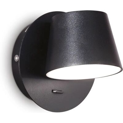 Stěnové Světlo GIM od Ideal Lux - LED Nastavitelné Hliník Černé Stěnové Světlo GIM od Ideal Lux - LED Nastavitelné Hliník Černé
