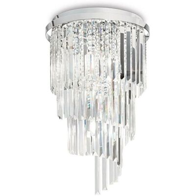 Collection Italienne N25888 Carlton Plafonnier semi-flush 8 lumières - Luminaire plafond - Publicité Collection Italienne N25888 Carlton Plafonnier semi-flush 8 lumières - Luminaire plafond - Publicité