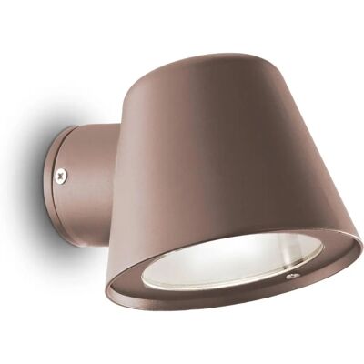 Ideal Lux GAS - Faretto da parete esterno - Caffè - IP43 - GU10 Ideal Lux GAS - Faretto da parete esterno - Caffè - IP43 - GU10