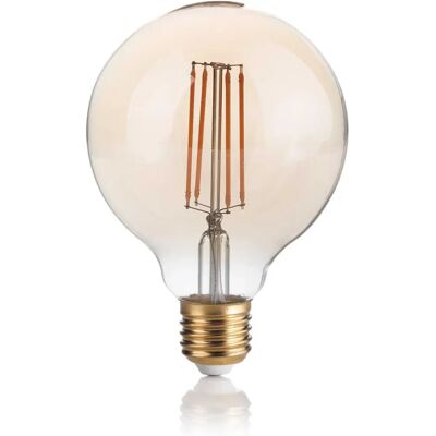 IDEAL LUX - 10 Lampadine LED D95 E27 4W Ambra Vintage IDEAL LUX - 10 Lampadine LED D95 E27 4W Ambra Vintage