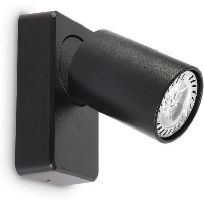 Lampada da Parete Nera Rudy di Ideal Lux - Lampada da Parete Lampada da Parete Nera Rudy di Ideal Lux - Lampada da Parete
