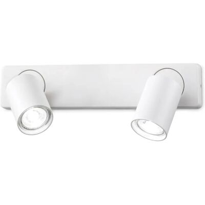 Ideal Lux RUDY - Lampada da Parete - 2 Fari - Bianco - Regolabile - IP20 Ideal Lux RUDY - Lampada da Parete - 2 Fari - Bianco - Regolabile - IP20