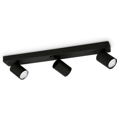 Ideal Lux RUDY - Lampada da Soffitto 3 Luci - Nera Ideal Lux RUDY - Lampada da Soffitto 3 Luci - Nera