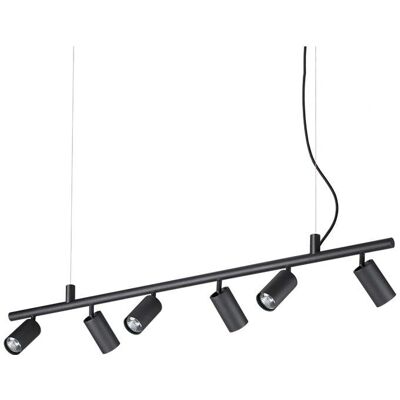 Ideal Lux DYNAMITE - Lámpara de techo con 6 focos negros Ideal Lux DYNAMITE - Lámpara de techo con 6 focos negros