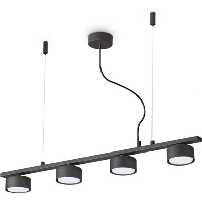 Ideal Lux MINOR Innen 4-Licht Deckenleuchte Schwarz Ideal Lux MINOR Innen 4-Licht Deckenleuchte Schwarz