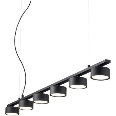 Ideal Lux MINOR - Innen 6-Licht-Hängelampe - Schwarz Ideal Lux MINOR - Innen 6-Licht-Hängelampe - Schwarz