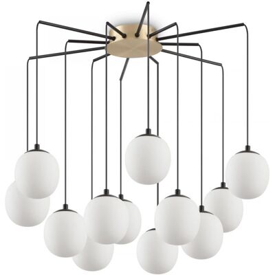 Ideal Lux Rhapsody - 12 Leuchten Schwarze Deckenleuchte Ideal Lux Rhapsody - 12 Leuchten Schwarze Deckenleuchte