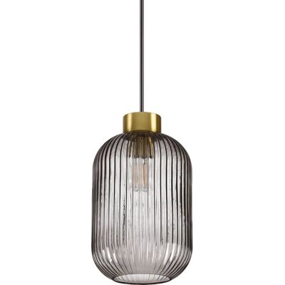 Lampada a soffitto con cupola in vetro MINT-1 di Ideal Lux - Interno, Grigio, 1 Luce Lampada a soffitto con cupola in vetro MINT-1 di Ideal Lux - Interno, Grigio, 1 Luce