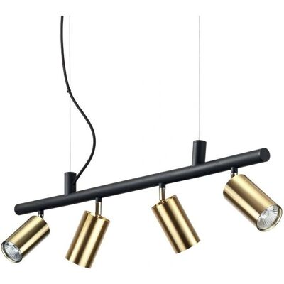 Ideal Lux DYNAMITE - Lampada a soffitto con 4 fari in ottone satinato Ideal Lux DYNAMITE - Lampada a soffitto con 4 fari in ottone satinato