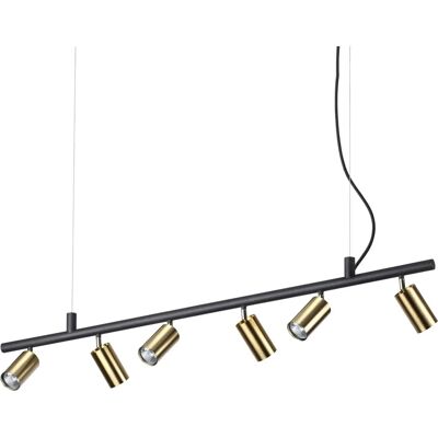 Ideal Lux DYNAMITE - Innenraum-Spots-Deckenleuchte 6 Leuchten Messing Satin - Deckenleuchte Ideal Lux DYNAMITE - Innenraum-Spots-Deckenleuchte 6 Leuchten Messing Satin - Deckenleuchte