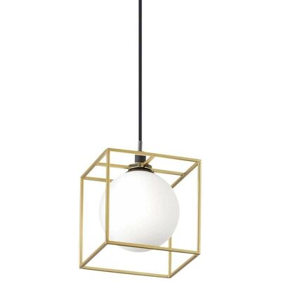 Lampadario a Sospensione in Ottone Nero e Nero di Ideal Lux Lingotto - Lampada a Soffitto Lampadario a Sospensione in Ottone Nero e Nero di Ideal Lux Lingotto - Lampada a Soffitto