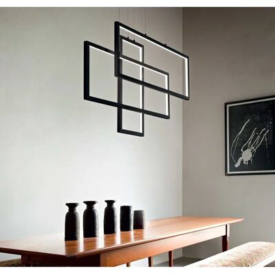 Ideal Lux Marco RETTANGOLO LED Lámpara Colgante Blanca - Lámpara de Techo Ideal Lux Marco RETTANGOLO LED Lámpara Colgante Blanca - Lámpara de Techo