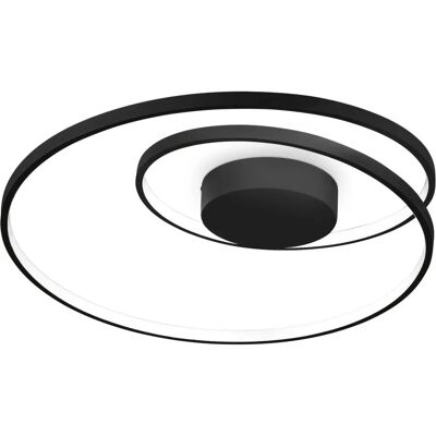 Ideal Lux Oz Lampada Semifisso LED - Decorazione Nera Moderna Ideal Lux Oz Lampada Semifisso LED - Decorazione Nera Moderna