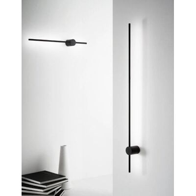 Ideal Lux Essence Hohe Wandleuchte - 124cm, Schwarz, 3000K - Wandleuchte Ideal Lux Essence Hohe Wandleuchte - 124cm, Schwarz, 3000K - Wandleuchte
