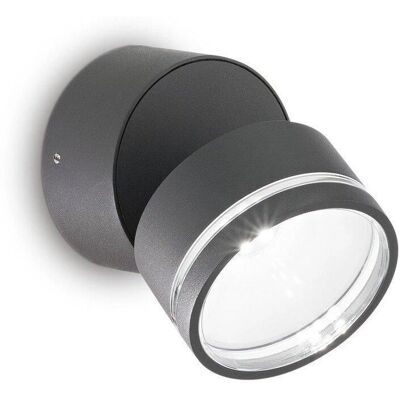 The Italian Collection Omega Rund LED-Wandleuchte 4000K - Anthrazit The Italian Collection Omega Rund LED-Wandleuchte 4000K - Anthrazit