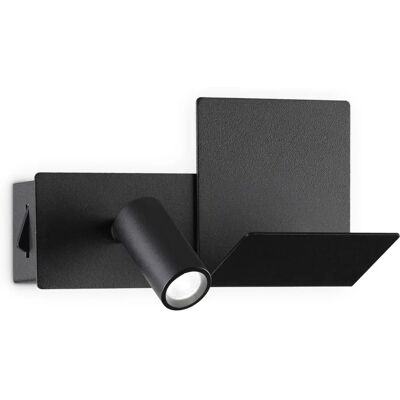 Lámpara de lectura LED Ideal Lux KOMODO-1 Negra - Ajustable, USB, No regulable Lámpara de lectura LED Ideal Lux KOMODO-1 Negra - Ajustable, USB, No regulable